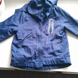 Old rain jacket
5-6 years
Nothing special,  fine for playing out in the garden with!