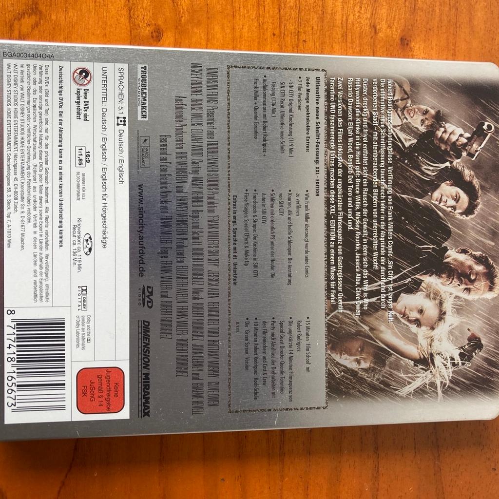 DVD Sin City Recut Box Steelbook
