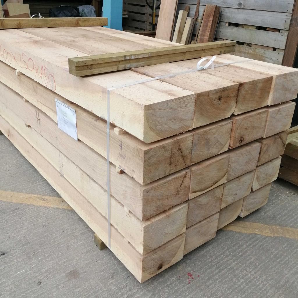 OAK SLEEPERS, PLANKS AND POSTS

BULK BUY PACKS
💥50mm x 200mm x 2.4m PACK OF 50 0NLY £1175
💥100mm x 200mm x 2.4m. 1-10 Pieces £42 ea.
 11-20 Pieces £40 ea.
 21-29 Pieces £38 ea.
 30+ Pieces £35 ea.
💥100mm x 200mm x 2.4m PACK OF 30 ONLY £1050

GREEN OAK SLEEPERS/PLANKS/POSTS
⭐ 150 x 250 x 2600mm green oak £110. ea.
⭐ 100 x 200 x 2400mm green oak £42. ea.
⭐ 100 x 200 x 1200mm green oak £23. ea.
⭐ 150 x 150 x 2400mm green oak £75. ea.
⭐ 100 x 100 x 2400mm green oak £25. ea.
⭐ 30 x 200 x 2400mm green oak £22. ea.
⭐ 50 x 200 x 2400mm green oak £25. ea.
⭐ 50 x 200 x 1200mm green oak £14. ea.
⭐ 22 x 200 x 2400mm green oak £18. ea. (sold in pairs £36.)

Delivery to WN Wigan £15, (free on orders over £150 WN postcodes)
other areas on request.
Collect from:

TimberMines Ltd
Unit 2i, Cricket Street Business Park
Cricket Street
Wigan
WN6 7TP.