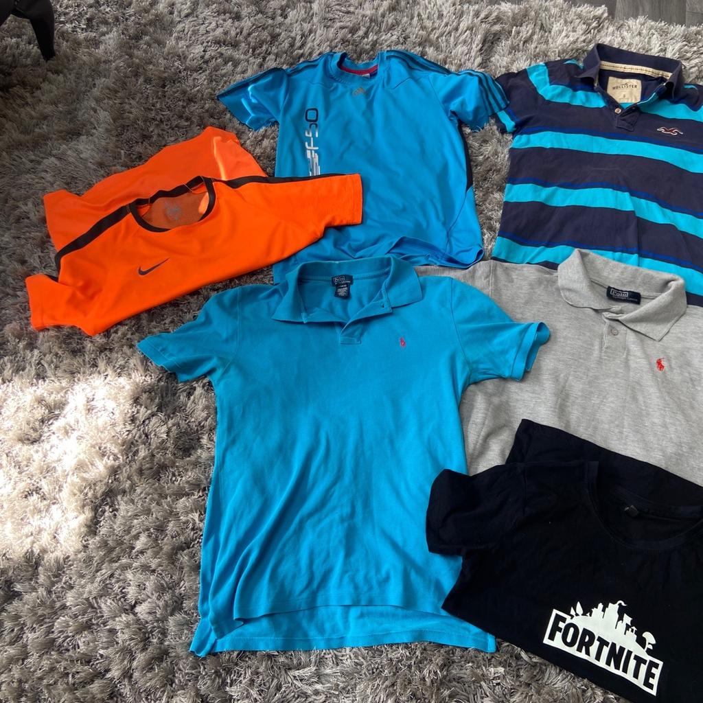 Ralph lauren , French connection, Hollister , Nike and Adidas shirts , great condition
Collection only S252SB
