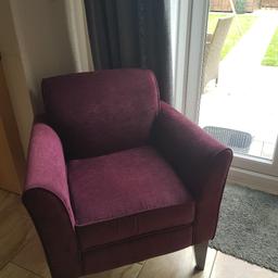 Next chair like new selling due to down sizing . has been cleaned legs can be removed for easy transport . width 67cm height 80cm Length 67cm . COLLECTION ONLY PLEASE .