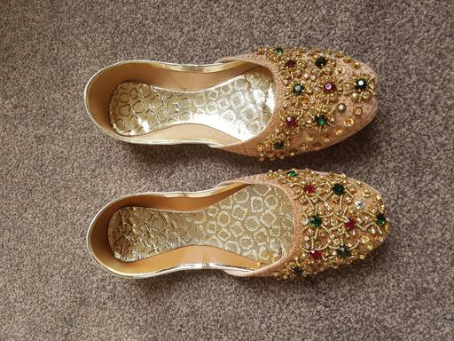 Buy & Sell West Midlands Birmingham - Photos for kusi gold flat wedding shoes