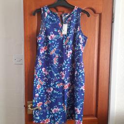 Blue size 14 GEORGE Brand new with tags on sleeveless cotton Floral dress cost £16 bargain £5 PAPAYA SIZE 14 Black floral strappy dress £2 RIVIERA SIZE 14 GREEN Strappy dress 3 deco buttons on front £1 gcd 