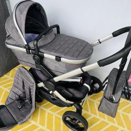 The world's definitive, luxury single to double pushchair!
It’s very loved and taken cared pushchair.
👌High quality aluminium frame
👍Ultra-smooth ride and effortless manoeuvrability
🤰Suitable from birth (with carrycot) up to 25kg (15kg on elevators)
🚗Converts to full travel system with included car seat adaptors
🌍Parent and world facing ‘Interactive Mode’ (elevating adaptors are included)
🏋️‍♂️Spacious 44 litre basket to hold up to 10kg in weight
☑️Compact, freestanding, one-handed fold
(carry strap helps parents carry the pushchair with ease)
✅Auto chassis lock
👉One-handed seat recline with 3 positions
😴Carrycot with luxury fleece lining, suitable for permanent overnight sleeping
🌤️Adjustable, multi function SPF50+ canopy, with multi position mesh ventilation
🛞Puncture proof, ultra smooth-rolling PU tyres
💺Storage pockets on the back of the seat unit

Questions are welcomed