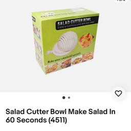 Salat cutter BRAND NEW 

bought for £10
Currently on eBay for £9 

Pick up Norbury sw16 
Check my other listings ->
Discount if you buy 2 or more