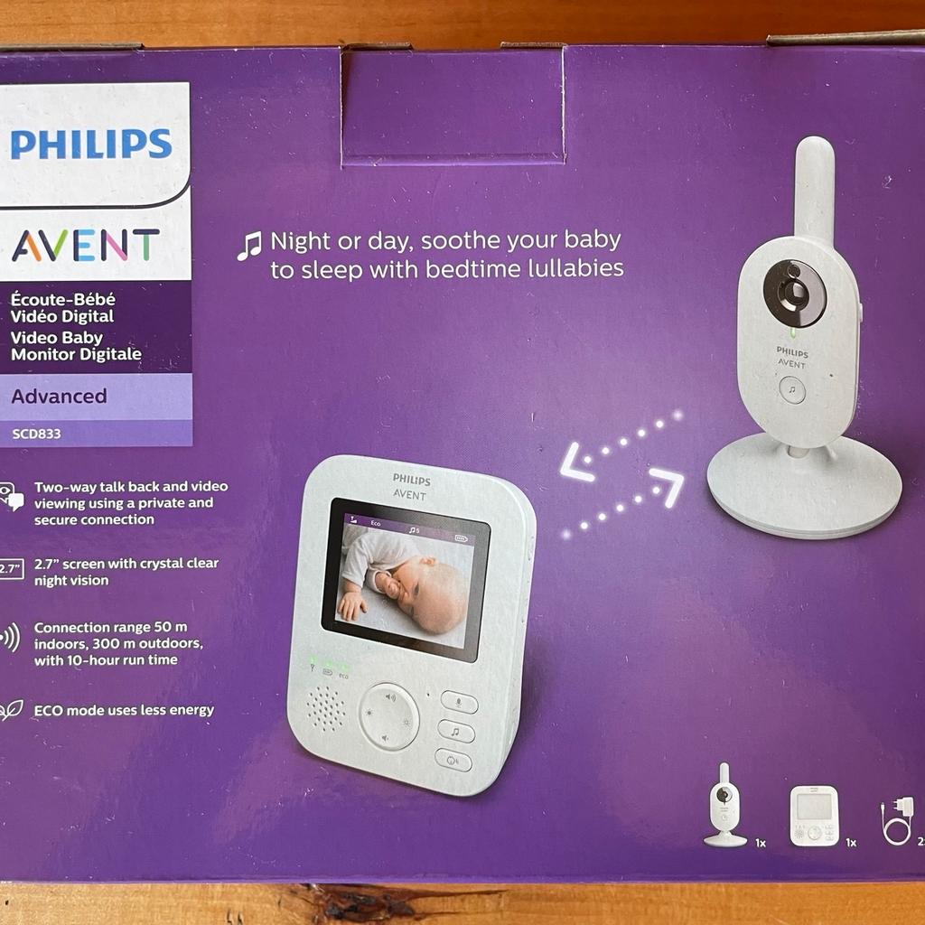 Verkaufe Babyphone - Philips Avent Advanced SCD833.
Neu & original verpackt.