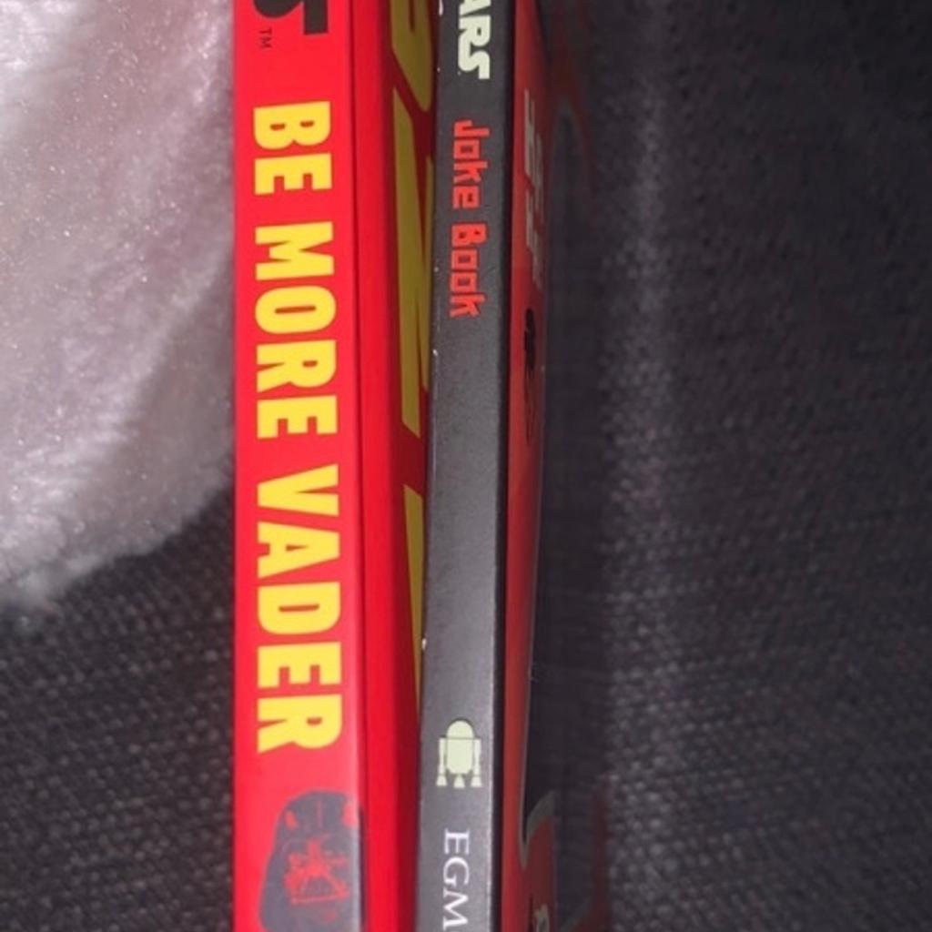 2 Star Wars Hard Back Books.
‘Be More Vader’
‘ Star Wars Joke Book’
Can Post for Extra.