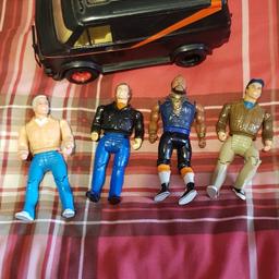A team van and figures, all original, van isnt perfect but all figures are in great condition considering the age