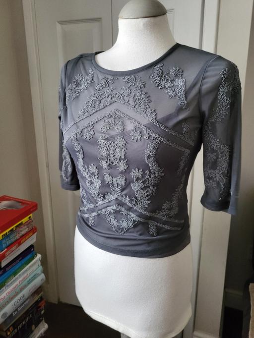 Buy & Sell West Midlands Sandwell - Photos for River Island Grey Hippy Top Size S