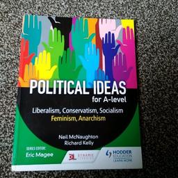 Used Political ideas for A-Level book very good condition
Has some writing and highlighting