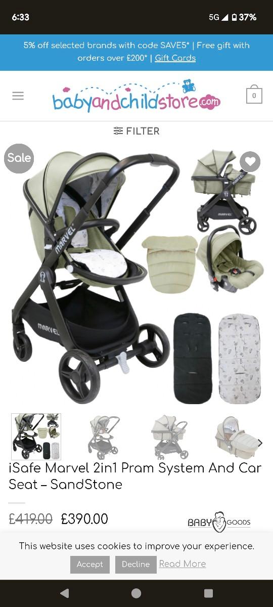 marvel 2 travel system no car seat in WV1 Wolverhampton für £ 75,00 zum