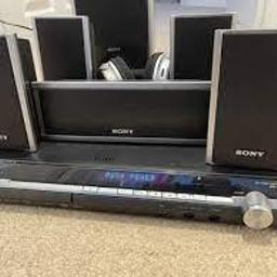 Sony DAV-DZ260 5.1 home cinema, 5 Satellite speakers and subwoofer.
All cables included dvd player, Remote can be a bit tempormental sometimes may need a good clean inside perhaps.
650 Watt System