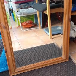 two x mirrors one pine size 29 inches x 22 .1 x mahogany colour size 33 x 24 inches both with hanging string on rear can be hung lenthways or standing up both in top condition can deliver pls phone 07779319270 price is per mirror £10 im in burton on trent