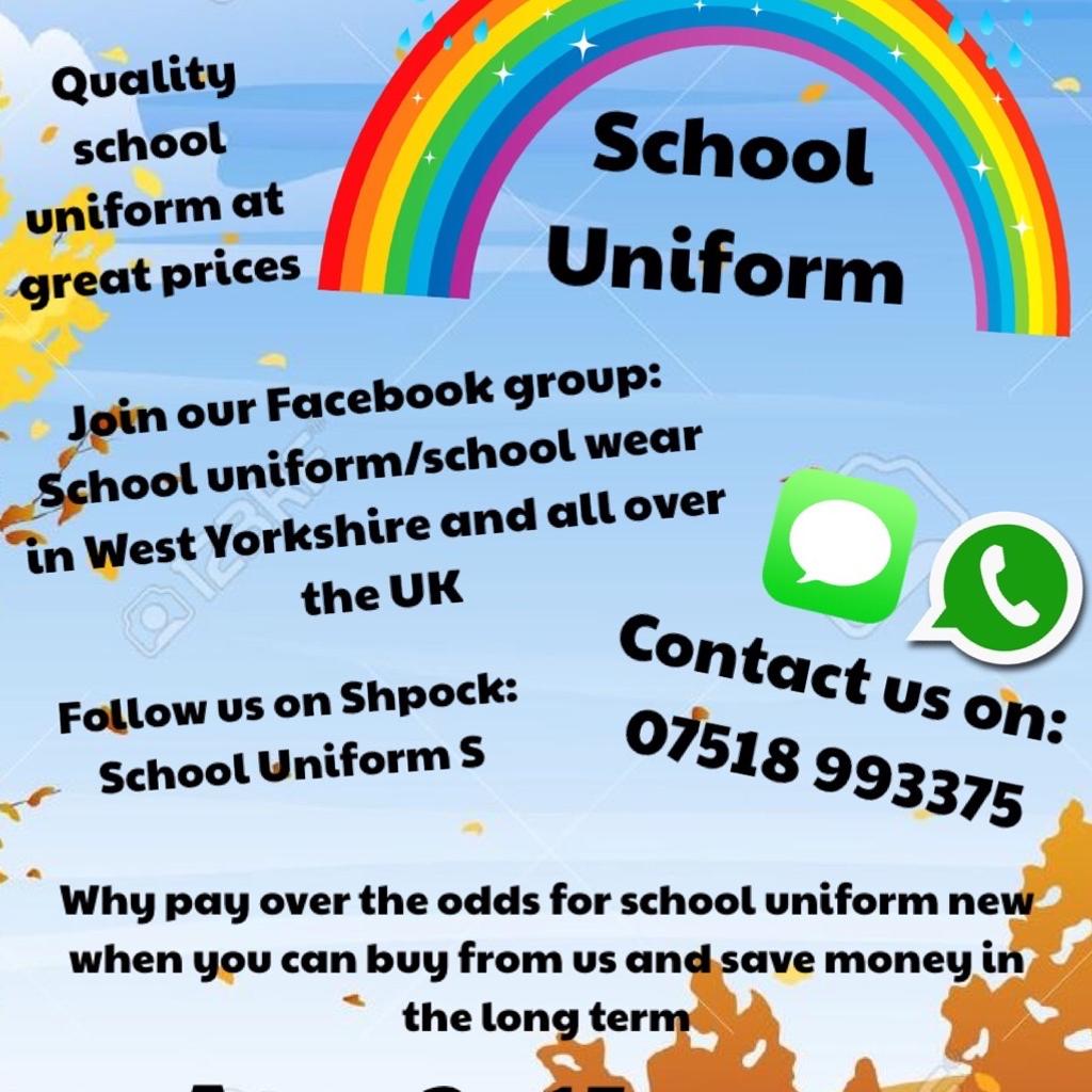 💥 OUR PRICE IS JUST £2 💥💥

Preloved school pinafore dress in grey

Age: 12 years
Brand: Next
Condition: like new hardly used

All our preloved school uniform items have been washed in non bio, laundry cleanser & non bio napisan for peace of mind

Collection is available from the Bradford BD4/BD5 area off rooley lane (we have no shop)

Delivery available for fuel costs

We do post if postage costs are paid For

No Shpock wallet sorry