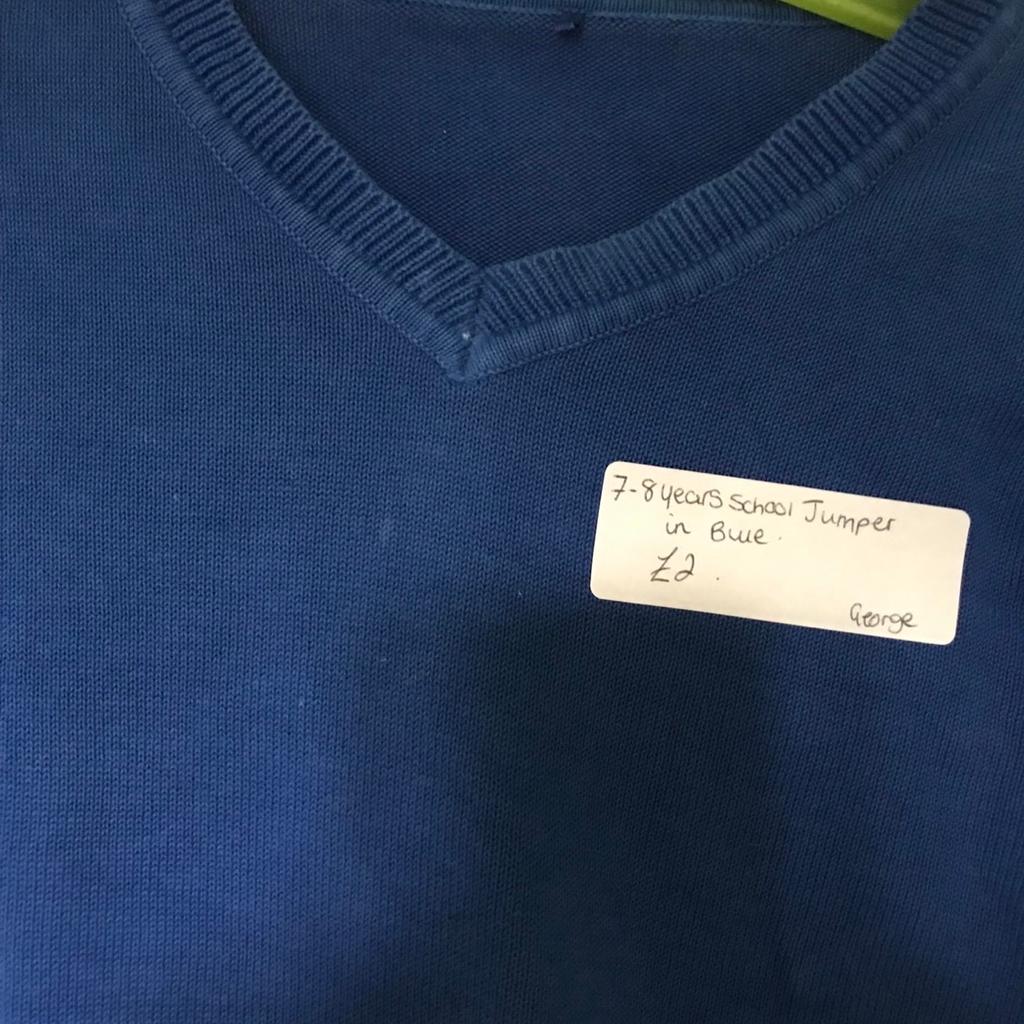 💥 OUR PRICE IS JUST £2 💥💥

Preloved school jumper in blue

Age: 7-8 years
Brand: George
Condition: like new hardly used

All our preloved school uniform items have been washed in non bio, laundry cleanser & non bio napisan for peace of mind

Collection is available from the Bradford BD4/BD5 area off rooley lane (we have no shop)

Delivery available for fuel costs

We do post if postage costs are paid For

No Shpock wallet sorry