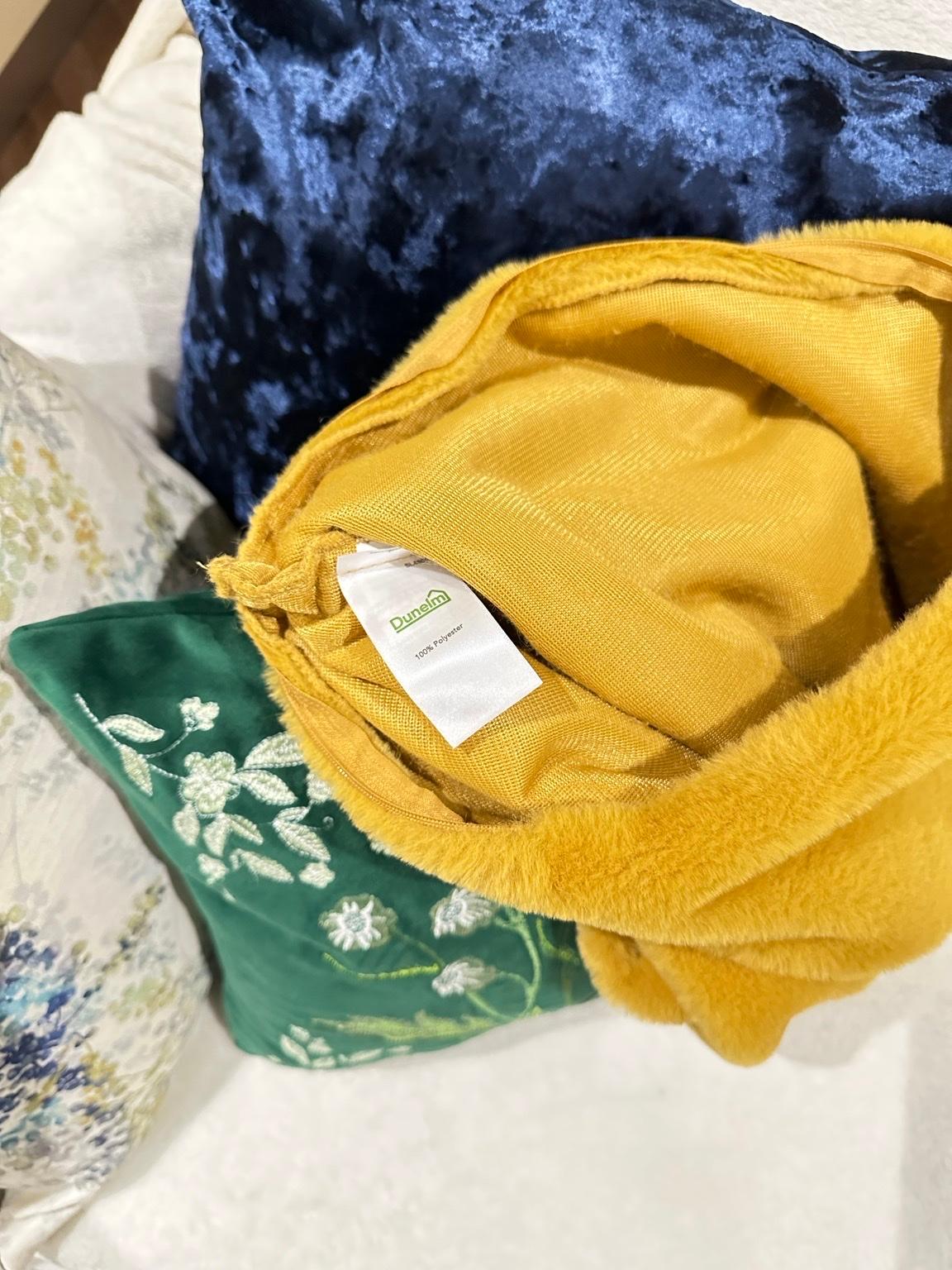 Dunelm Yellow/Mustard Cushion&Cushion Covers in B1 Birmingham for free