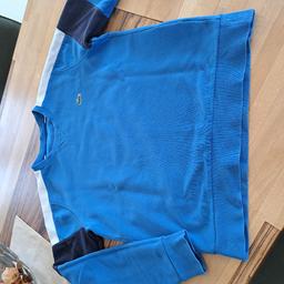 Lacoste Sweatshirt blau Größe M mit leichten Gebrauchsspuren, siehe Fotos, Versand möglich, Porto extra