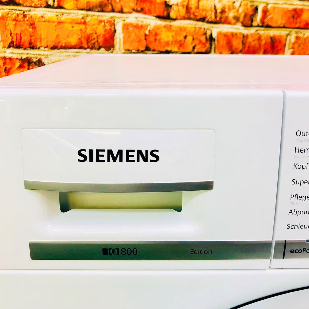 Eine super Waschmaschine von Siemens iQ800
NeuPreis war 999 Euro
Modell: WM14Y54D
Das Geräte wurde geprüft und gereinigt!
Voll funktionsfähig Gebrauchtartikel
⭐1 Jahr Gewährleistung

Tel: 01632563493

Abmessungen des Gerätes: 850 x 600 x 590 mm

⭐Lieferung gegen Aufpreis möglich.
⭐Anschluss Waschmaschine - 10 Euro
⭐Altgerätemitnahme - Kostenlos

* Energieeffizienzklasse A+++
* 8 kg Fassungsvermögen
* 1400 Touren

Highlights
* LC-Display und Programmwähler für mehr Übersicht und intuitive Programmsteuerung.
* Mit varioPerfect flexibel entweder 65% Zeit oder 50% Energie sparen.
* Energie-Effizienzklasse A+++. Extrem niedriger Energieverbrauch.
* Sensorgesteuerte Waschprogramme ermöglichen effizientesten Wasserverbrauch bei jeder Beladungsmenge - dank waterPerfect Plus.
* Intelligenter, langlebiger und leiser iQdrive-Motor mit 10-Jahres-Garantie für besonders wirkungsvolle und effiziente Wäschepflege.