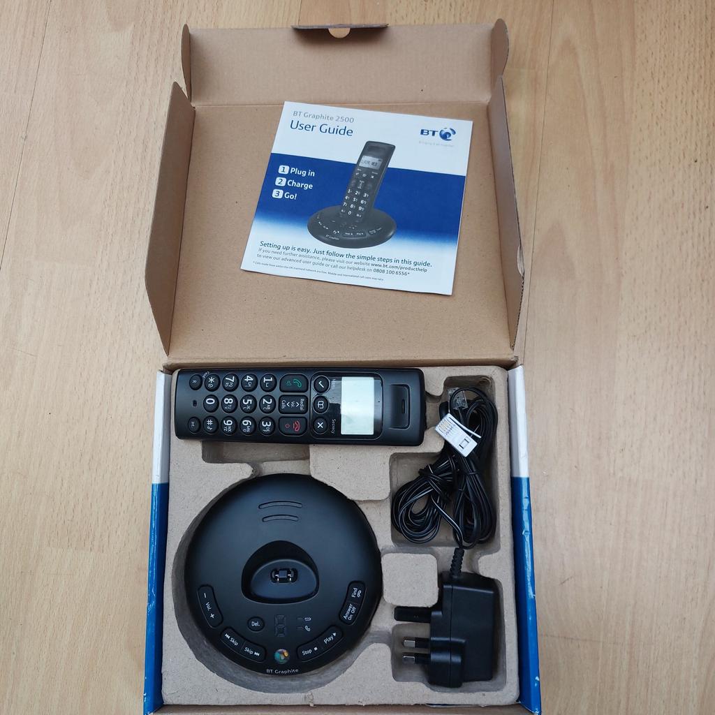 BT Graphite 2500 Digital Cordless Telephone Answering machine

Collection from Wolverhampton or delivery can be arranged for petrol cost