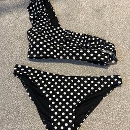 Poka dot bikini from primark, size 12. Have bottoms in a size 10 also