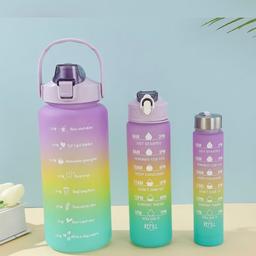 ❤️ REDUCED FOR THIS WEEKEND ONLY, WAS £5 NOW £4 ❤️  Set of 3 brand new water/juice bottles sizes are 2000ml 900ml and 500ml. Great way to keep hydrated and monitor how much you are drinking. The large one also doubles as a phone holder. Various colours available, Please see pictures. Collection from Blackburn bb1 near big Tesco.