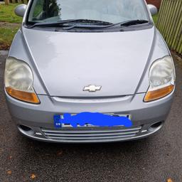 Chevrolet MATIZ, Hatchback, 2007, Manual, 995 (cc), 5 doors

Hi, Im selling my little car. very low mileage for its age 45k on the clock.
12 months mot. exp **/09/24
5 doors hatchback
Central locking
Electronic window and door mirrors
4 new tyres
New brake pads
Newly service
Clean inside interior
Nice runner, no issues first time Starts and drive away. Very economical first to see will buy