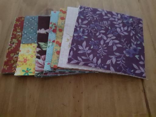 further learning Lancashire Blackpool - Photos for Flower pattern fabric squares x 50 NEW