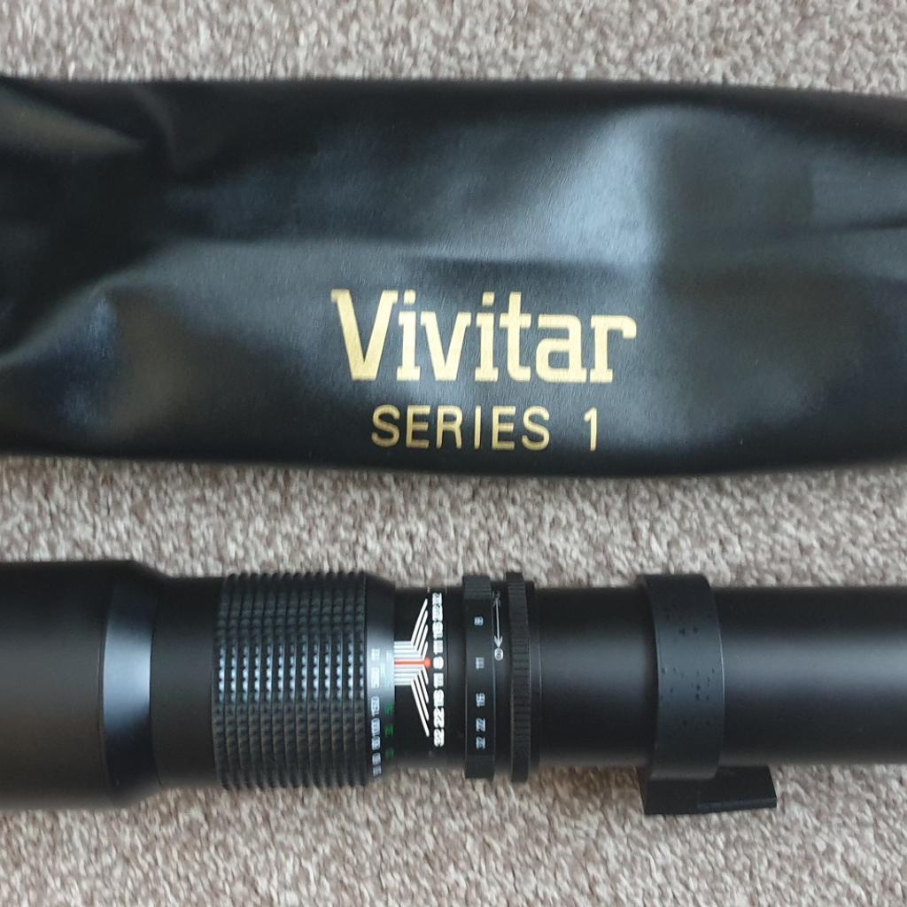Vivitar series
500mm F/80multi coated telephoto lens

hardly used
cash on collection only