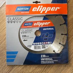 Norton clipper Universal Diamond Blade 230mm (22.23mm bore)

Brand new