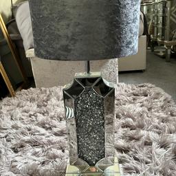Two beautiful crushed mirrored table lamp has weight in it  make any room  look with them bedroom or front room  pick up only Shepard bush w12  cast for  both 120  selling both for 60 no offers  or scammers