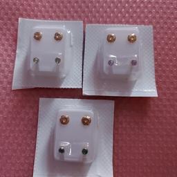 3 pairs of earrings  all new collection blackburn