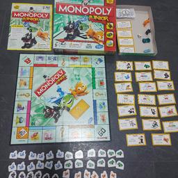 My first monopoly game is complete, slight damage to box as shown. I do have another set like this but has acouple of tokens missing I'll include as spares incase someone loses any playing. The box for that is great

Comes from smoke free home 

Collection only