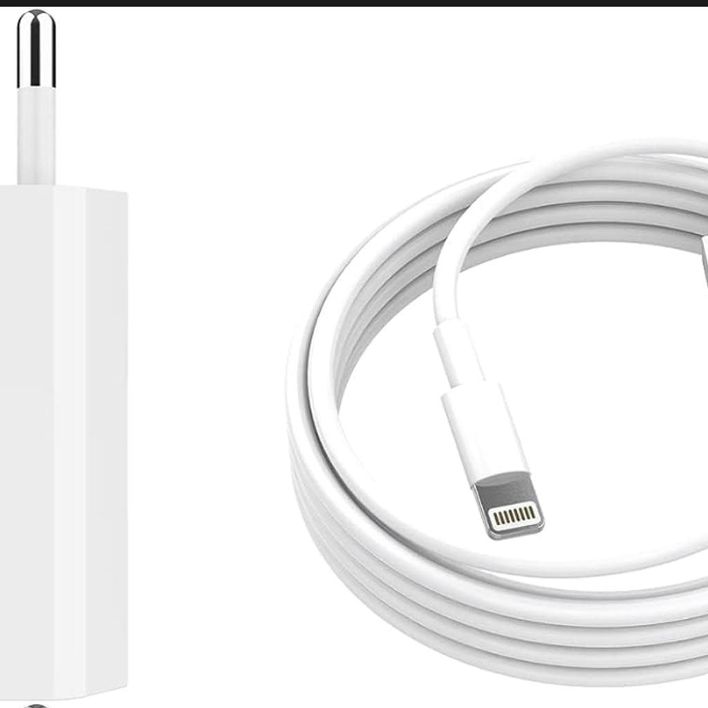 Mit 5 V/1 A Strom unterstützt das Ladegerät eine breite Spannung von 100–240 V und das iPhone-Ladekabel 1 M unterstützt 5 V/1 A, 5 V/2,1 A, 5 V/2,4 A Adapter-Ausgangsleistung für iPhone. Eingang: 100–240 V ~ 50–60 Hz 0,5 A./Ausgang: 5 V – 1 A

Lightning-Kabel – Verwenden Sie TPE und ABS im Originaldesign und ein 1 m langes iPhone-Ladekabel. Schönes Aussehen und Werbung für die langfristige Nutzung Ihres Telefons.

Perfekte Kompatibilität: iPhone 12 11 Pro Pro, iPod touch5 / Nano7 / Nano8 / Nano9. .