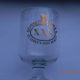 RARE VINTAGE GUINNESS TRIPLE X, XXX ST JAMES GATE DUBLIN 12oz STEMMED GLASS GOBLETS

24 BRAND NEW GLASSES WHICH ARE FROM THE 1970`s.
SELLING FOR AROUND £10 OR MORE EACH.
SO MAKE AN OFFER FOR THE 24 GLASSES.
Or for how many glasses you want.

IDEAL FOR GUINNESS COLLECTORS AND HOME BAR OWNERS.
£5 each glass.
CASH ONLY ON PICK UP.
ANY QUESTIONS FEEL FREE TO ASK.