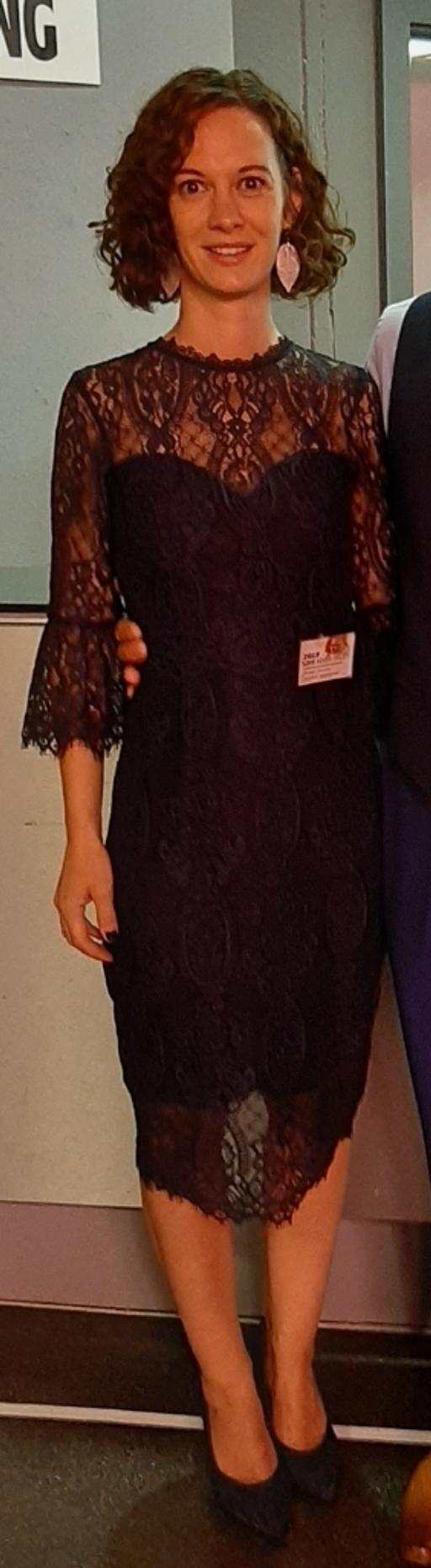 Buy & Sell West Midlands Wolverhampton - Photos for Navy Blue Lace Lipsy Dress 6