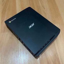 CLEARANCE SALE! This Acer Chromebox CX12-4GKM 4GB 16GB SSD Intel Celeron 3205U X2 1.5GHz, Black is in GREAT CONDITION. DELIVERY AVAILABLE For A Fair Fee From CR0. ANY OFFERS On This Are Most Welcome.

Acer introduces its new Chromebox, a desktop equivalent to its Chromebook delivering a cloud-centric PC for casual users. Acer's Chromebox loads content-rich webpages quickly, provide crisp video playback, and enable you to multitask effortlessly by allowing multiple pages to run at the same time. This super simple Chromebox is compact, yet big on the features.