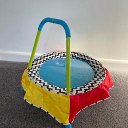 Chad valley toddler trampoline in very good condition comes from a pet a smoke