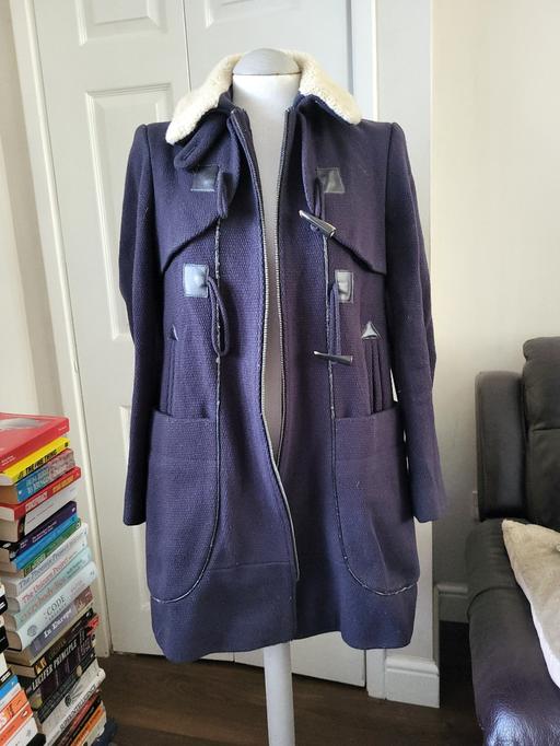 Buy & Sell West Midlands Sandwell - Photos for Whistles Navy Blue Wool Coat Size 6 Oversized