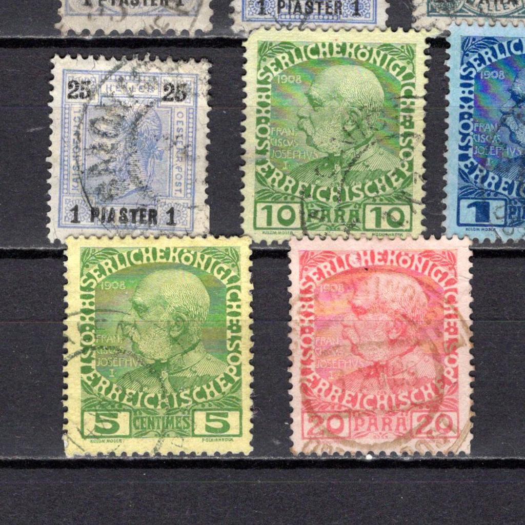Alte Briefmarken Österreichische Post in der Türkei , Erhaltung siehe Bilder (B1677)