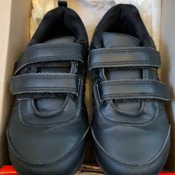 Next boys school shoes
Size 13 
Black 
A slight flap from the front has slightly come off. Can easily be glued on.