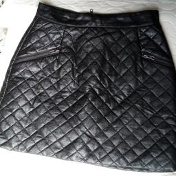 Topshop Leather look mini skirt UK 8.

Worn once, as long time ago so clearing wardrobe out.

Local collection preferred from a safe spot, Tesco Express Tulketh Mill PR2 2BT. Protects both seller & buyer.  

### For sent items-Any PayPal payments; buyer pays all fees or FULL payment sent as only fair.
 
I don't do bank transfers or Western Union.

Humblest of apologies.
