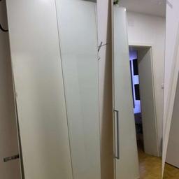2 x Spiegeltüren für Kleiderschrank
mit Scharniere und Türgriffe

50 x 210 cm