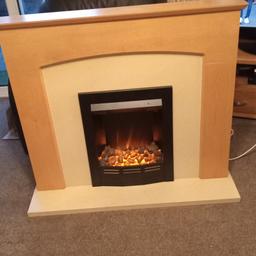 electric fire,wood surround,top112x15,112x30,bottom,collection only 07817635242