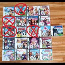 Verkaufe einzelne Nintendo DS Spiele. Pro Spiel 5€ + Versand.
Spiele sind gebraucht funktionieren aber alle einwandfrei!