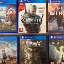 6 Games PS4 Bundle including all time favourite such as The Witcher 3 and Fallout 4