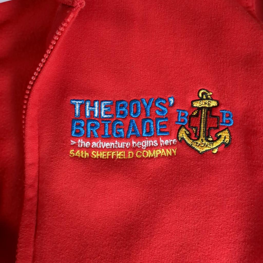 boys brigade hoodie 54th Sheffield company age. 5-6