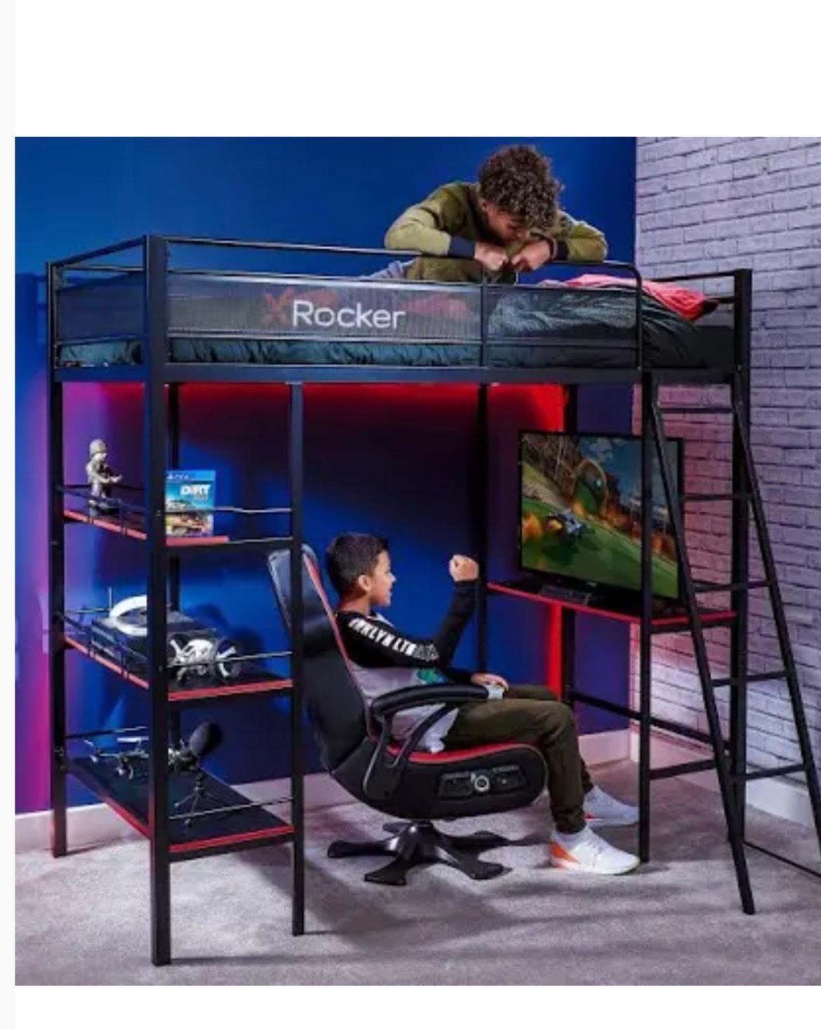 X ROCKER gaming high sleeper bed with shelves in CV2 Coventry für £ 200 ...