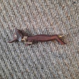 wooden corkscrew in shape of Daschund