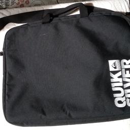 Quicksilver shoulder bag.

Can be used for lightweight laptop, tablet, games etc or paperwork.

Clearing wardrobe out due to having baby.

Local collection preferred from a safe spot, Tesco Express Tulketh Mill PR2 2BT. Protects both seller & buyer.

### For sent items-Any PayPal payments; buyer pays all fees or FULL payment sent as only fair.

I don't do bank transfers or Western Union.

Humblest of apologies.