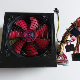 Ace ATX gaming pc power supply red cooling fan , model : A-500BR.